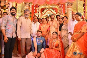 Celebs at Bandla Ganesh Brothers Daughter Ashritha Wedding Photos